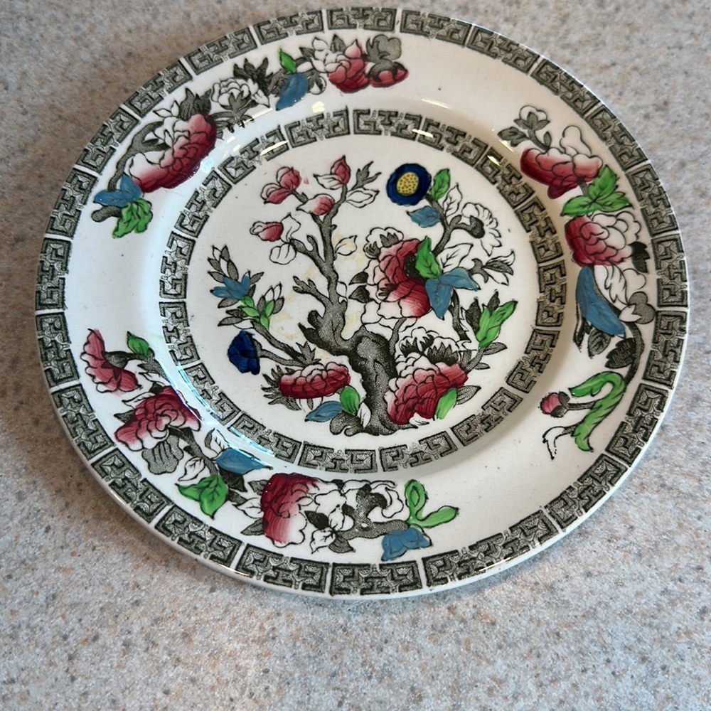 Johnson Brothers vintage pattern Indian tree dessert/bread Ironstone plates - Picture 2 of 5
